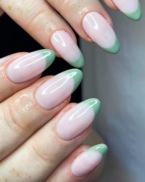 Appealing Womens Almond French Nails