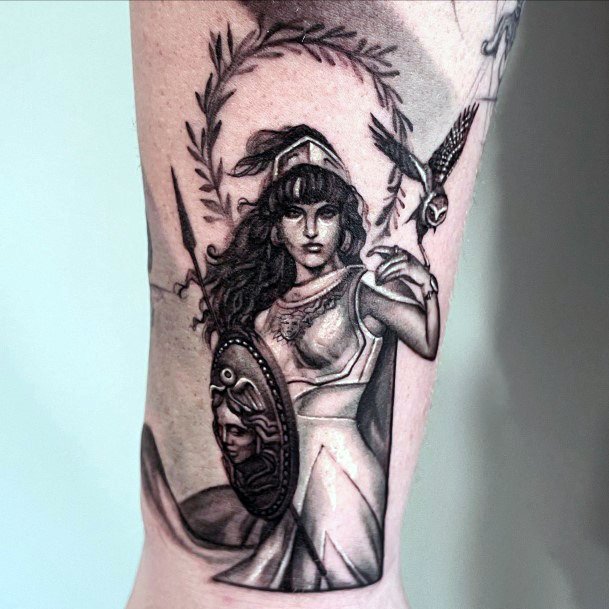 Appealing Womens Athena Tattoos