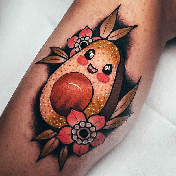 Appealing Womens Avocado Tattoos