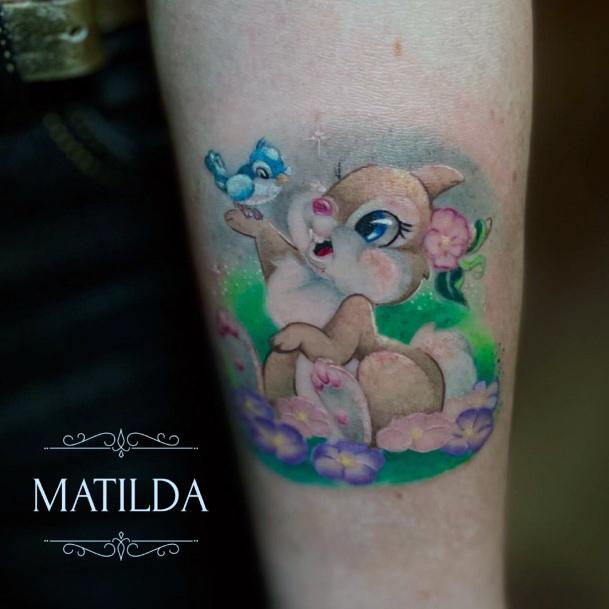 Appealing Womens Bambi Tattoos