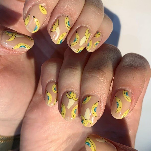 Appealing Womens Banana Nails