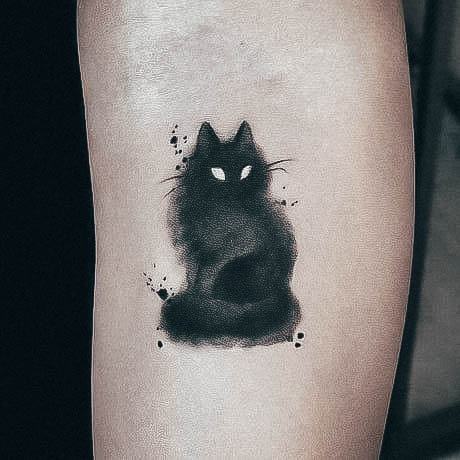 Top 100 Best Black Cat Tattoo Design For Women - Feline Ideas