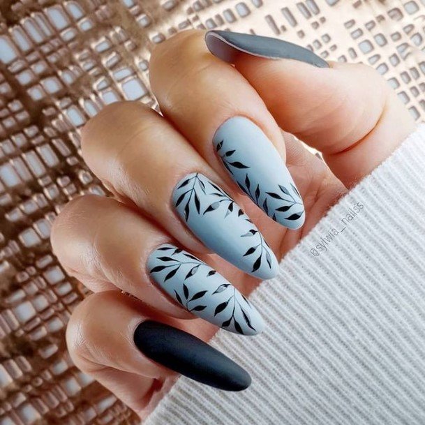 Appealing Womens Blue Summer Nails