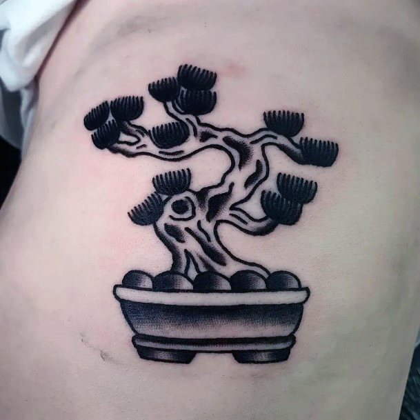 Appealing Womens Bonsai Tattoos