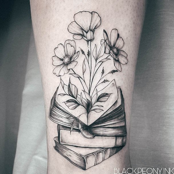 Appealing Womens Book Tattoos