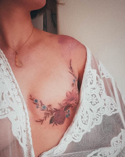 Appealing Womens Breast Cancer Tattoos