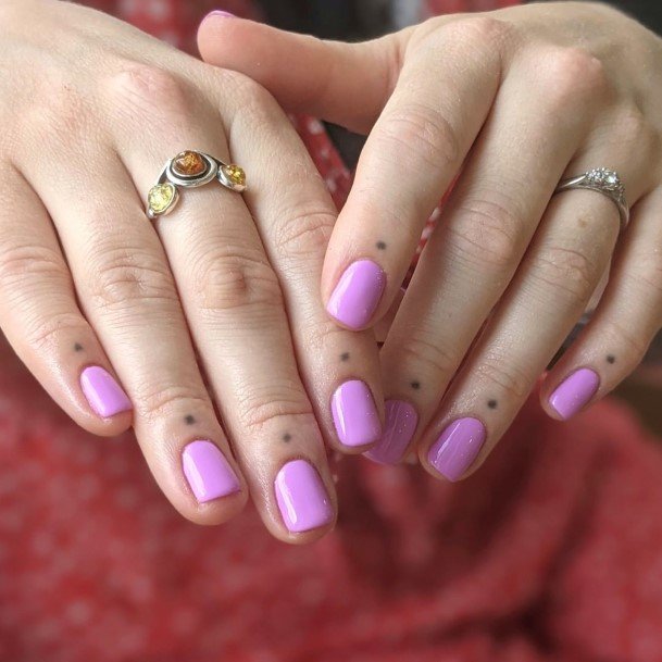 Appealing Womens Bright Purple Nails