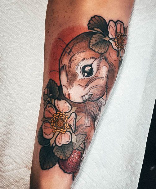 Appealing Womens Bunny Rabbit Tattoos