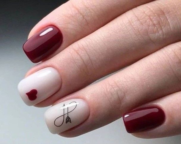 Appealing Womens Burgundy Nails