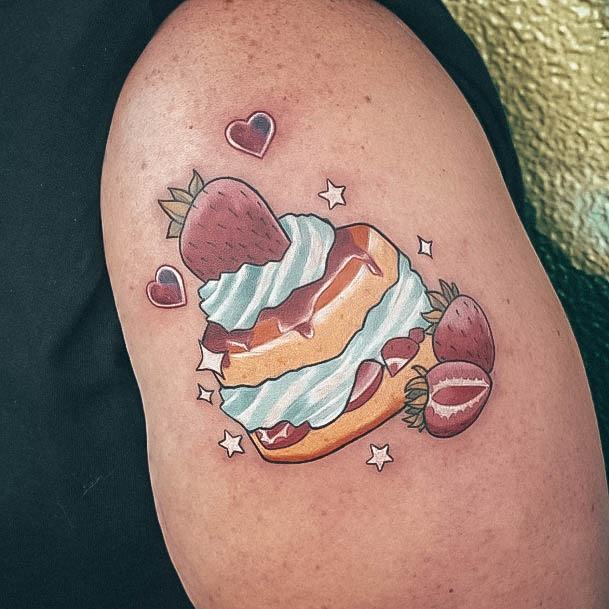 Appealing Womens Cake Tattoos