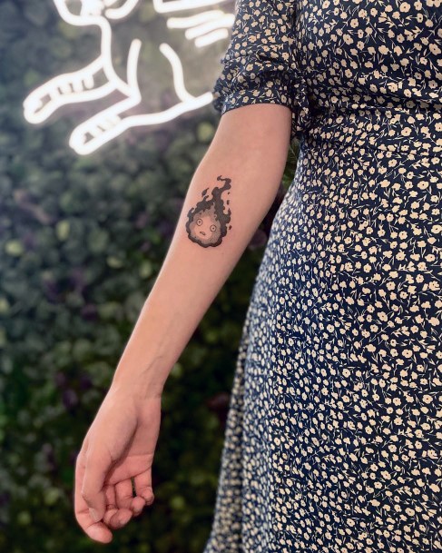 Appealing Womens Calcifer Tattoos