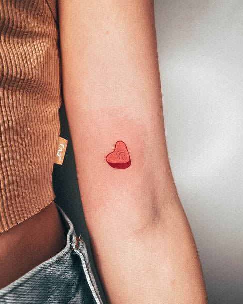 Appealing Womens Candy Tattoos