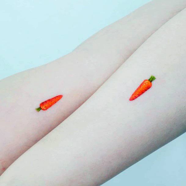 Appealing Womens Carrot Tattoos