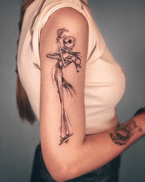 Appealing Womens Cartoon Tattoos