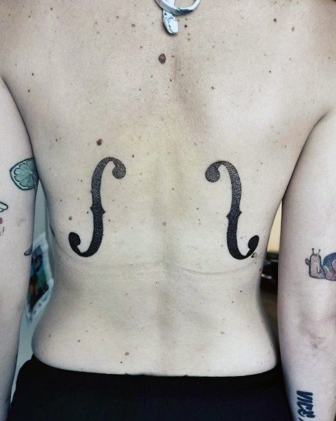 Appealing Womens Cello Tattoos