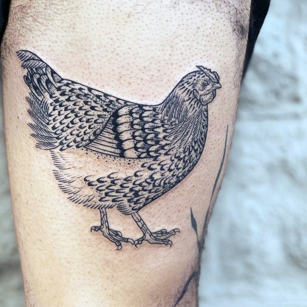 Appealing Womens Chicken Tattoos