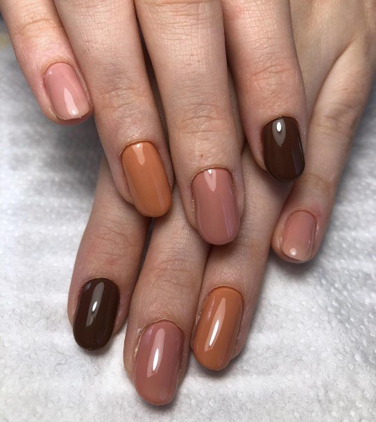 Appealing Womens Chocolate Nails