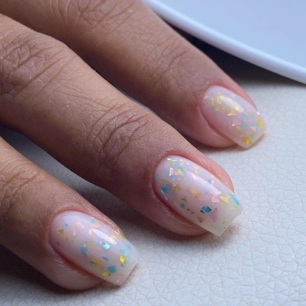 Appealing Womens Confetti Nails