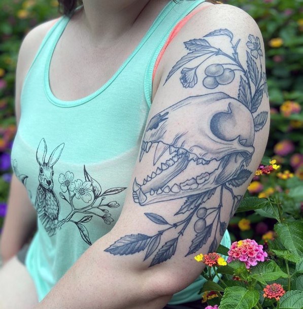 Appealing Womens Crabapple Tattoos