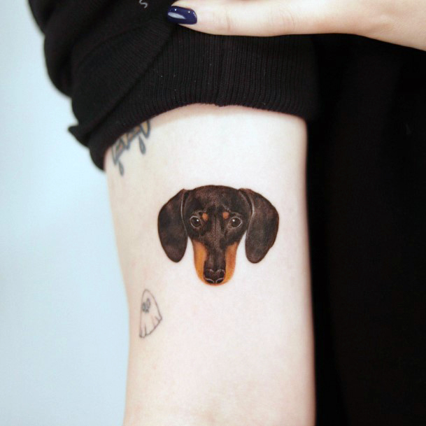 Appealing Womens Dachshund Tattoos