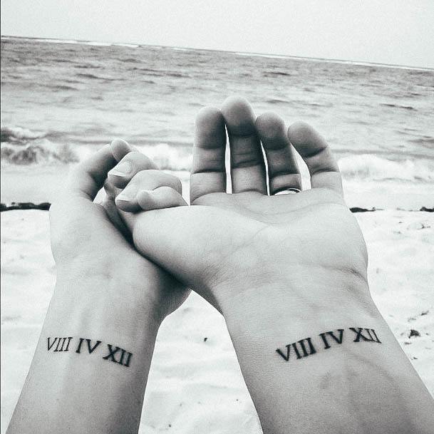 Appealing Womens Date Tattoos