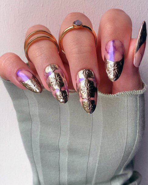 Appealing Womens Embossed Nails