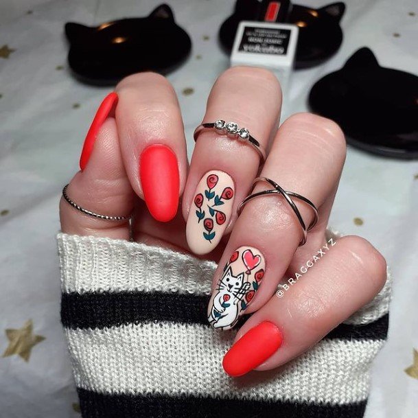 Appealing Womens February Nails