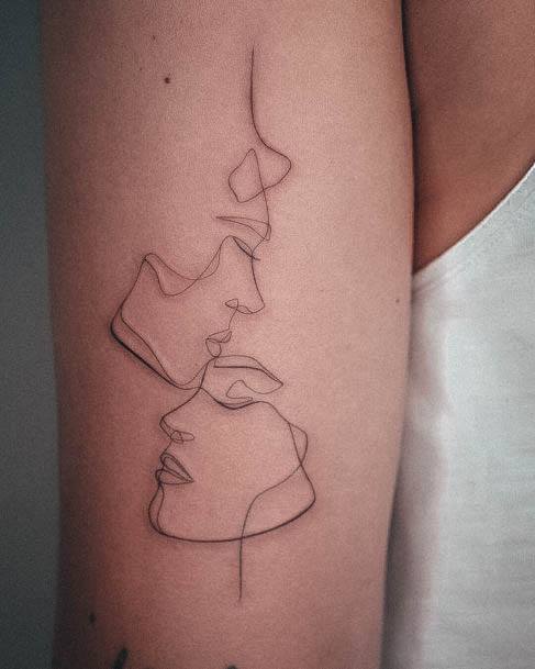 Appealing Womens Fine Line Tattoos