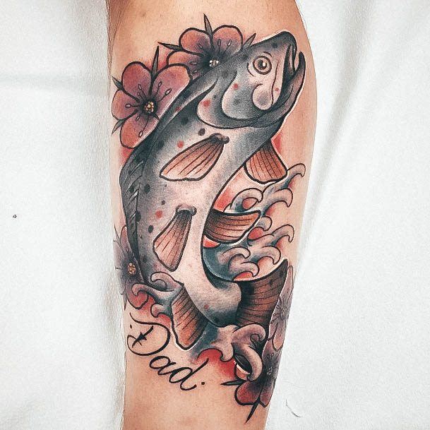 Appealing Womens Fishing Tattoos