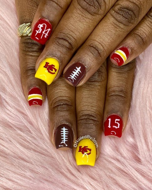 Appealing Womens Football Nails