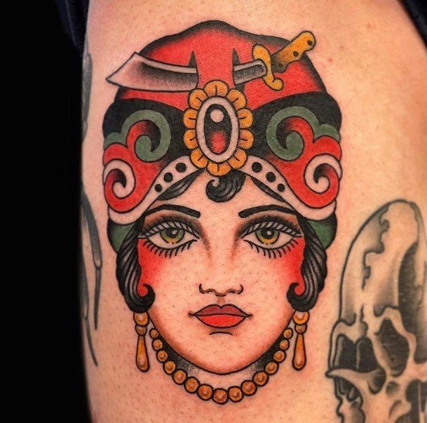 Appealing Womens Fortune Teller Tattoos