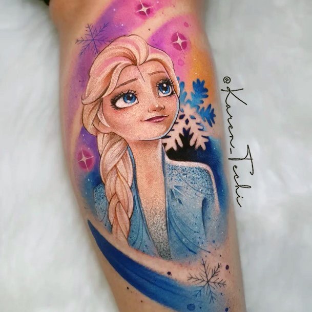 Appealing Womens Frozen Tattoos