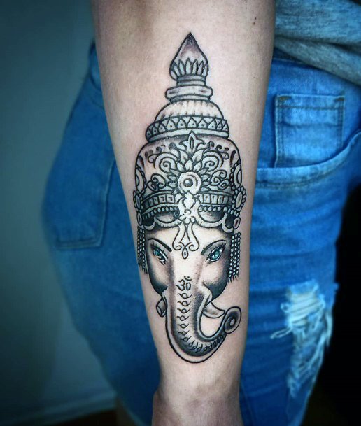 Appealing Womens Ganesha Tattoos