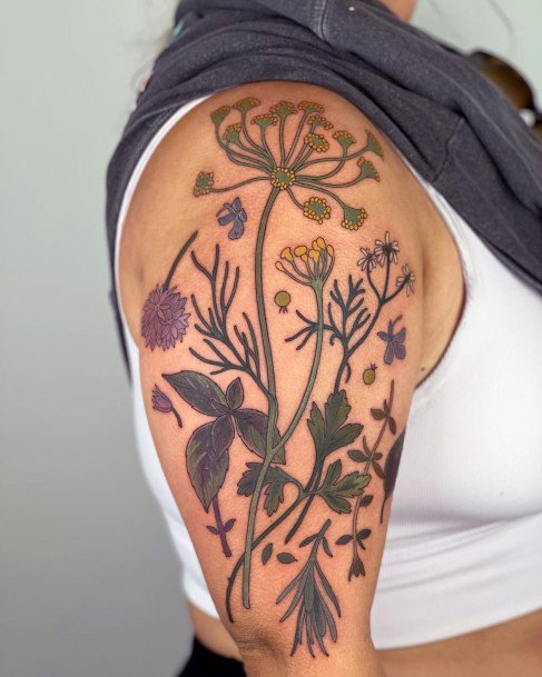 Appealing Womens Gardening Tattoos