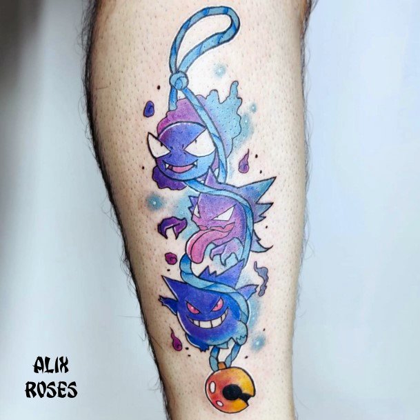 Appealing Womens Gengar Tattoos