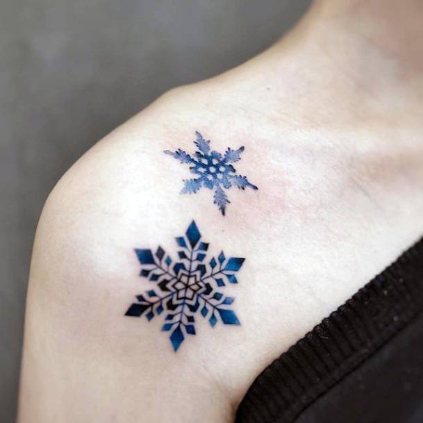 Appealing Womens Good Tattoos Snowflake