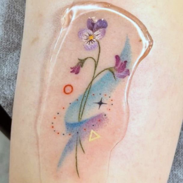 Appealing Womens Gradient Tattoos