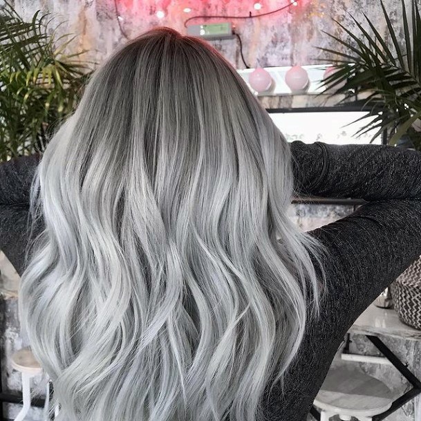 Appealing Womens Grey Ombre Hairstyless