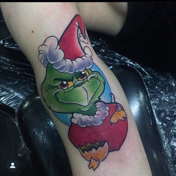 Appealing Womens Grinch Tattoos