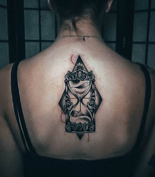 Appealing Womens Hourglass Tattoos Back