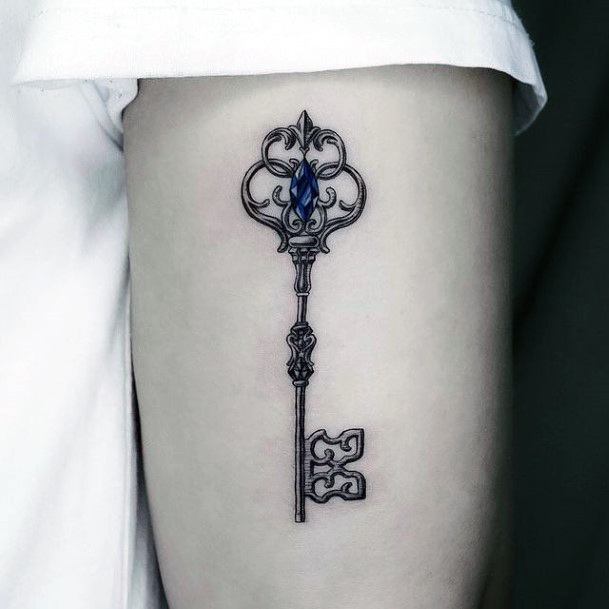 Appealing Womens Key Tattoos