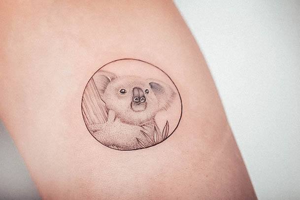 Appealing Womens Koala Tattoos