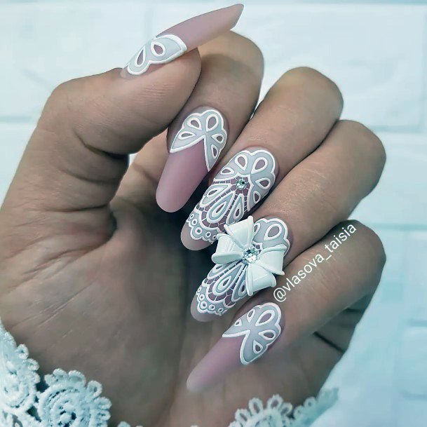 Appealing Womens Lace Nails