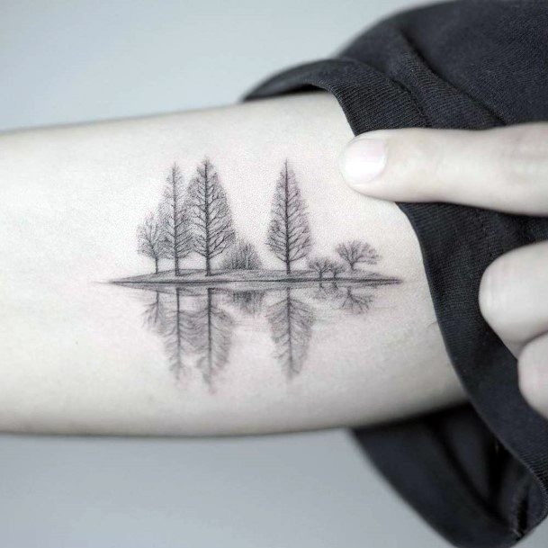 Appealing Womens Lake Tattoos