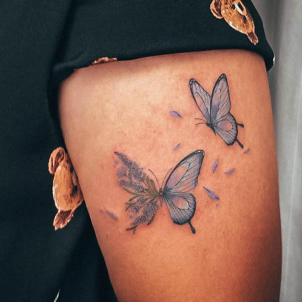 Appealing Womens Lavender Tattoos