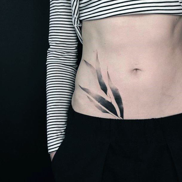 Appealing Womens Leaf Tattoos