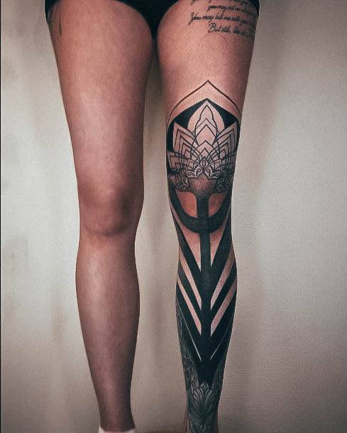 Appealing Womens Leg Sleeve Tattoos