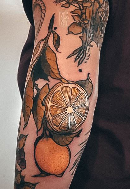 Appealing Womens Lemon Tattoos