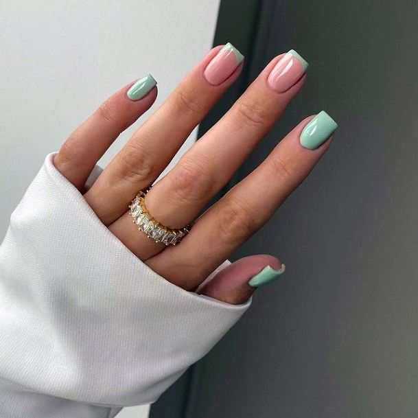 Appealing Womens Light Green Nails