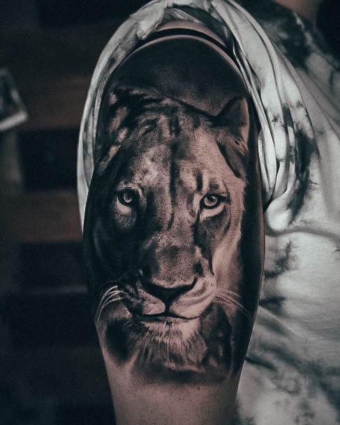 Appealing Womens Lioness Tattoos